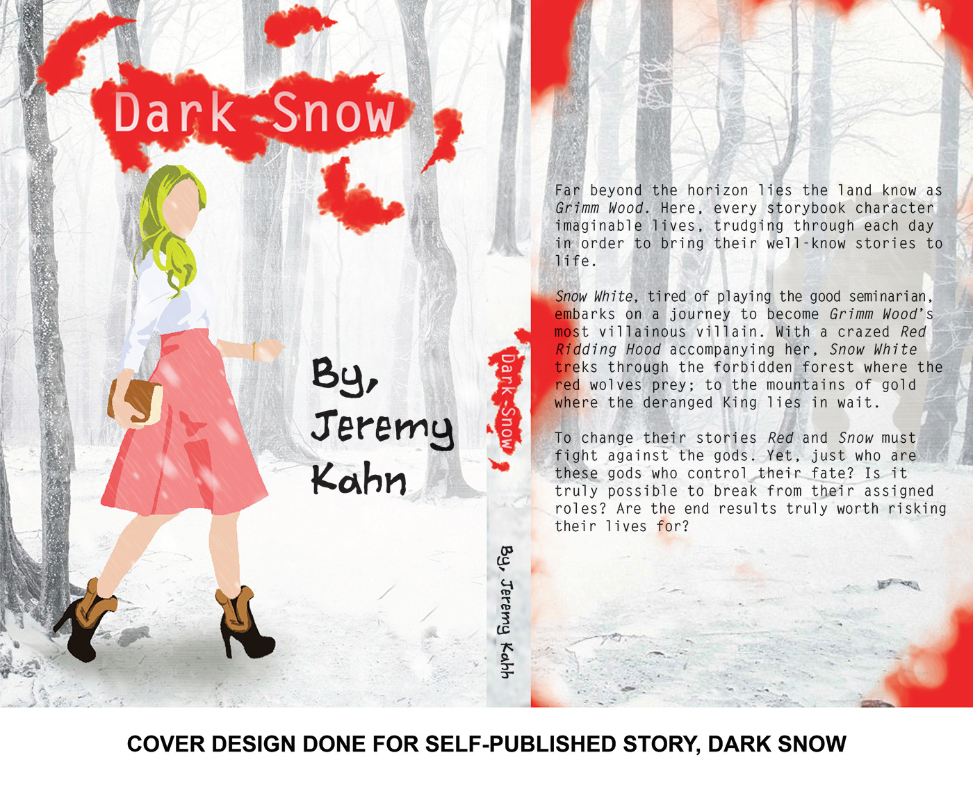 graphic design  Digital Art  book cover design fairy tale