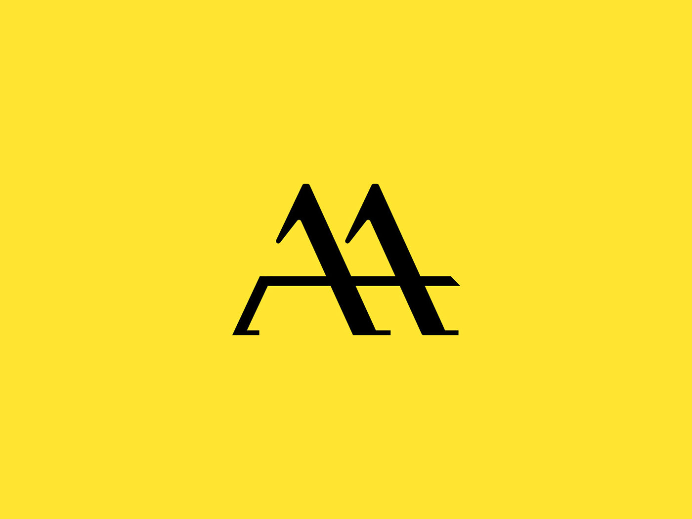 A logo AA Logo branding  Logotipo minimalist minimalist logo Personal Brand Typographic Logo