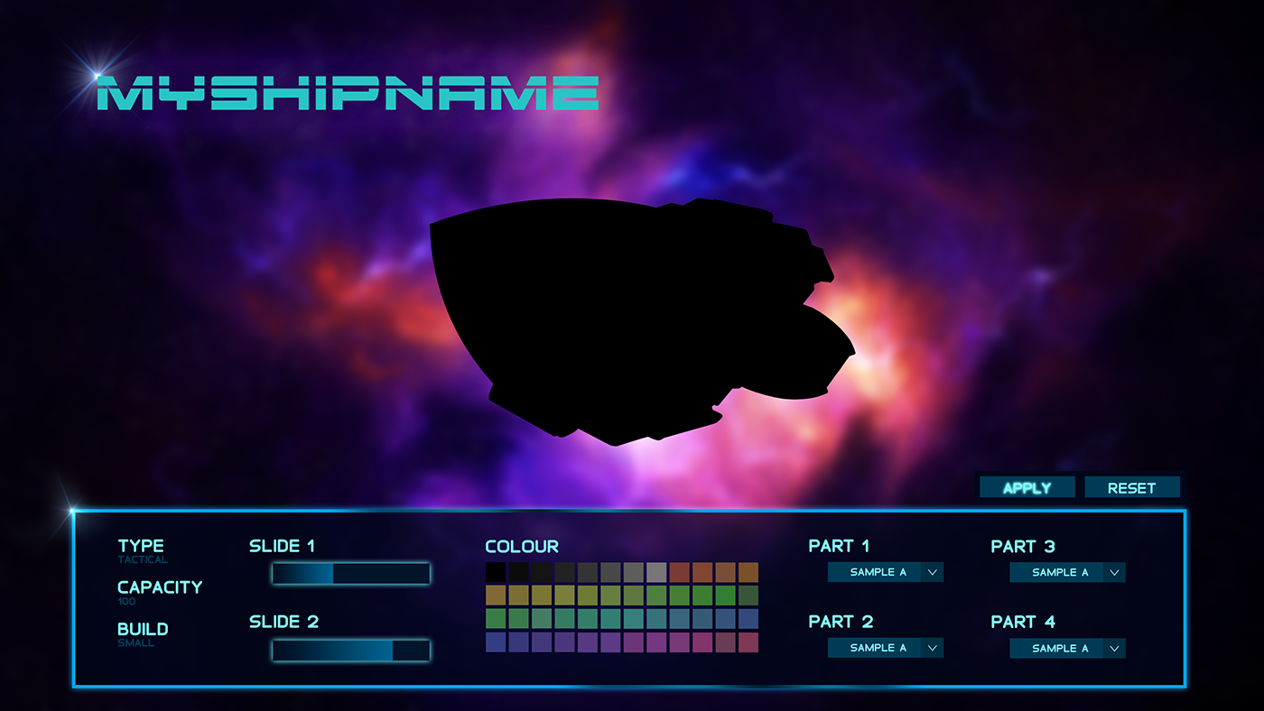 galaxy future futuristic Space  nebula game cool HUD UI