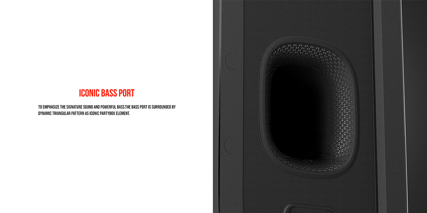 Audio bluetooth Harman industrial design  jbl music party partybox portable speaker