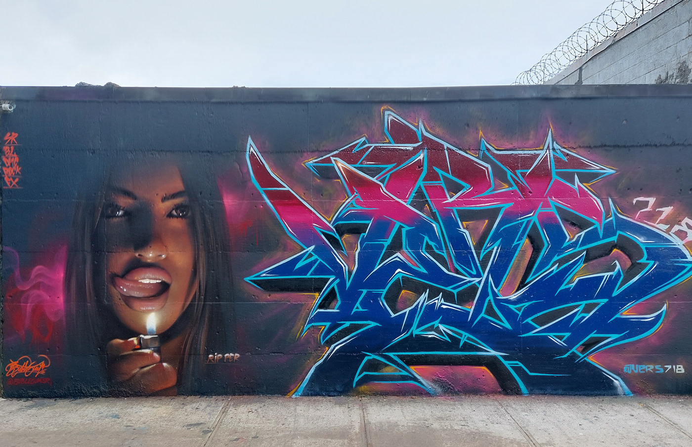 art Graffiti light Mural newyork spray streetart