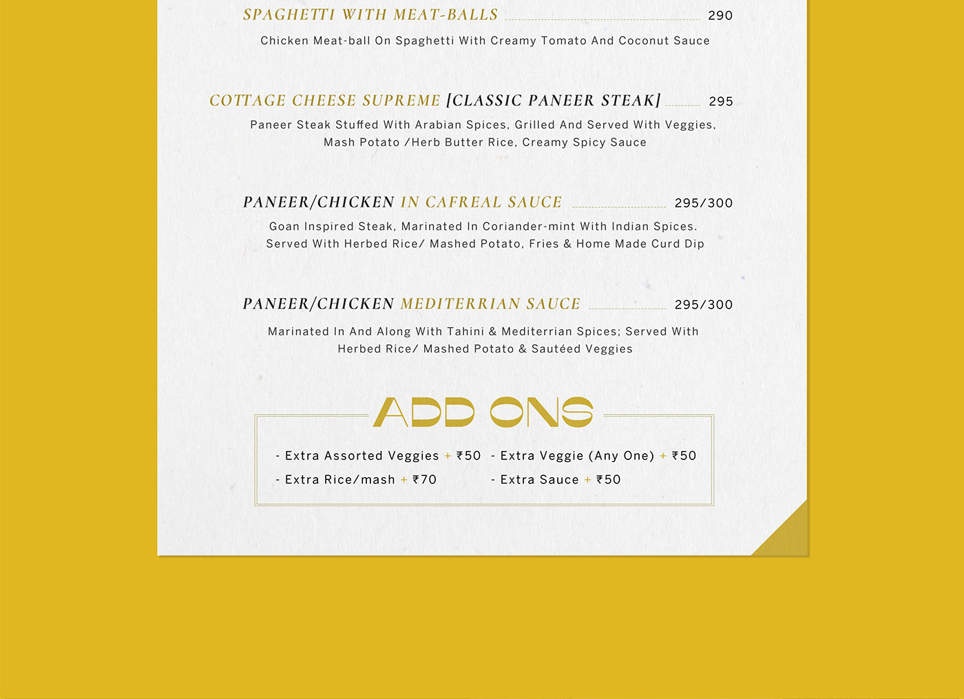 concept design Food  indian Layout menu print typography  