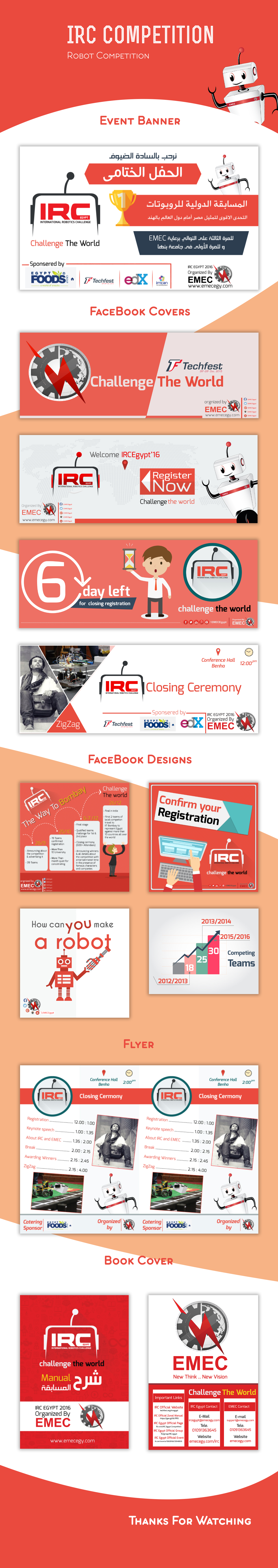 irc Competition cover flyer graphic design 