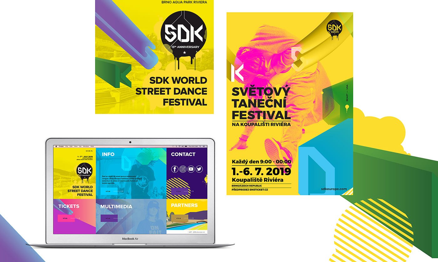 dance festival SDK Europe Dance festival identity graphic design dance Dance festival branding