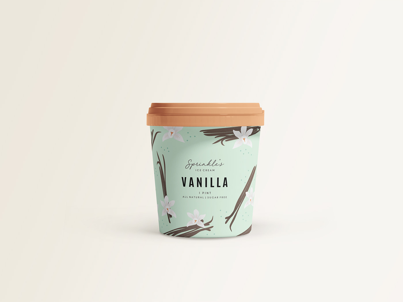 chocolate graphic design  ice cream ILLUSTRATION  minimal modern product packaging strawberry vanill
