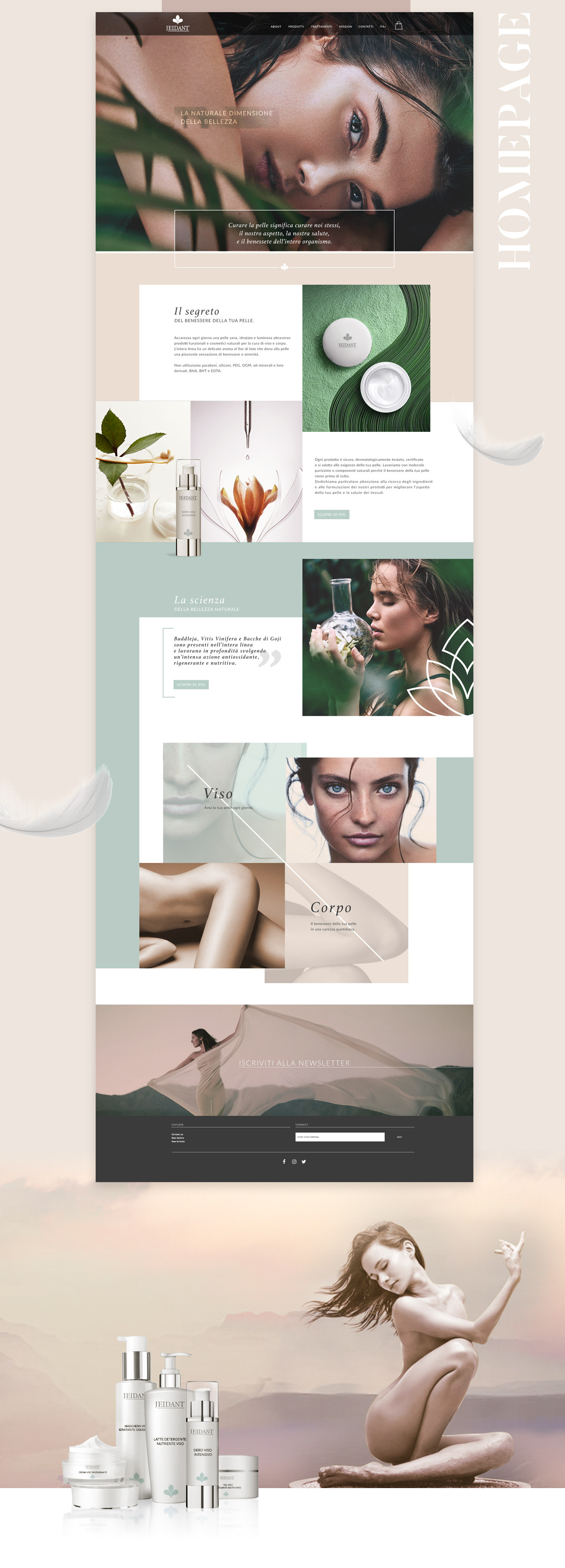 brand identity Website UI ux Interface Web Design  beautybrand graphic design  Fashion  interaction