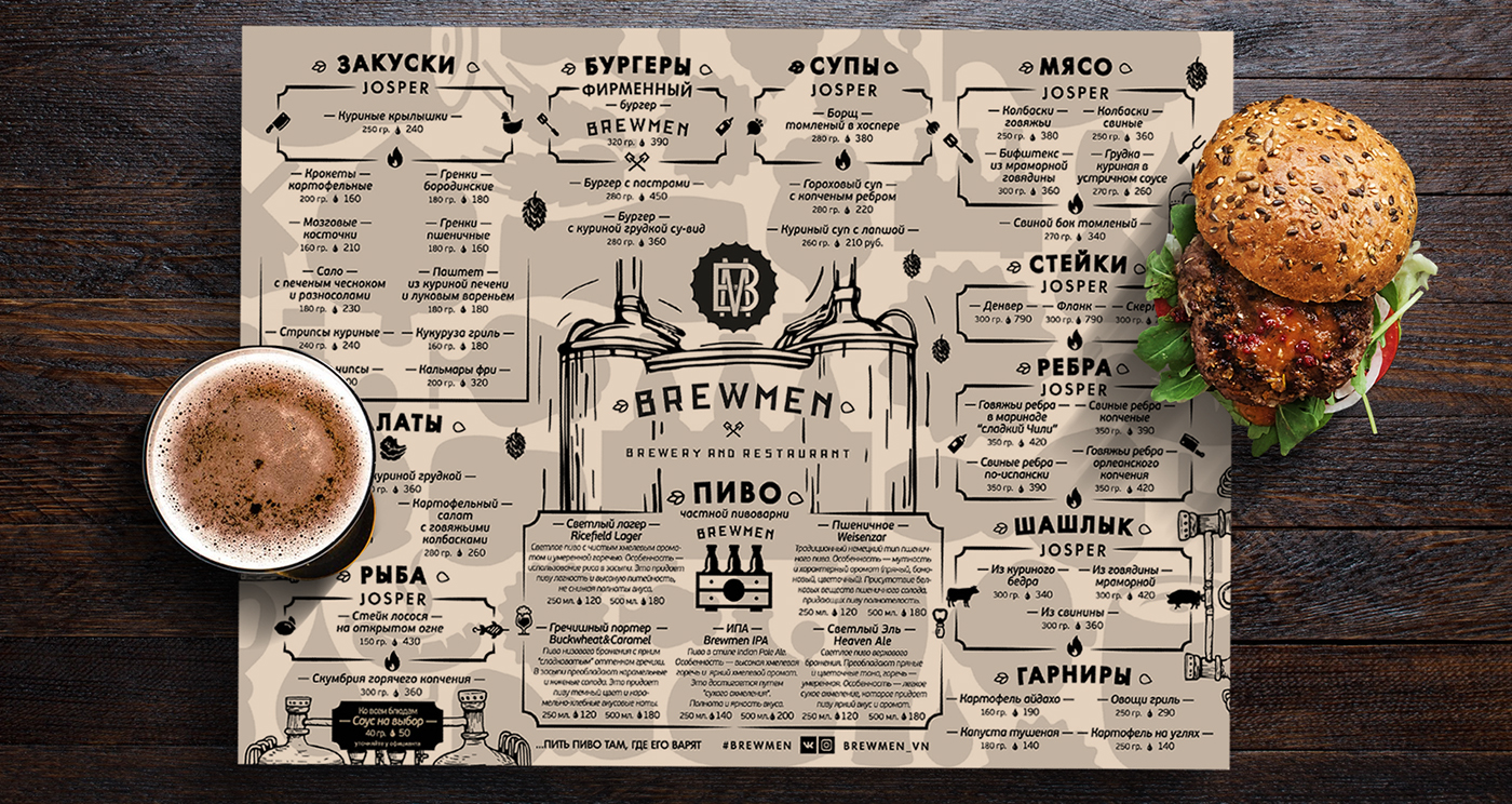 designprint brewery craftbeer promo graficdesign craft beer papercraft menu restaurant