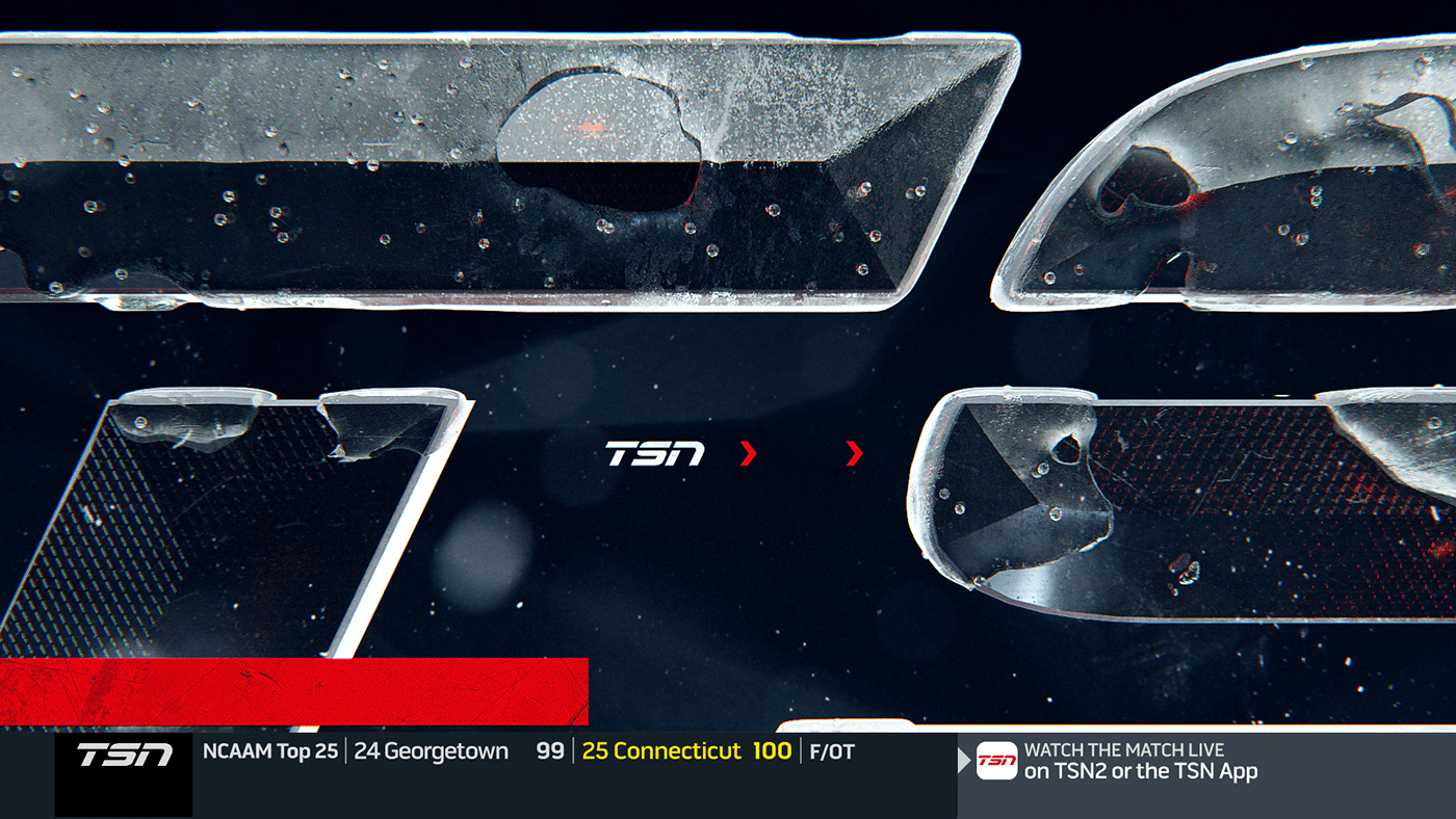 3D c4d Canada hockey logo NHL octane sports sports graphics tsn