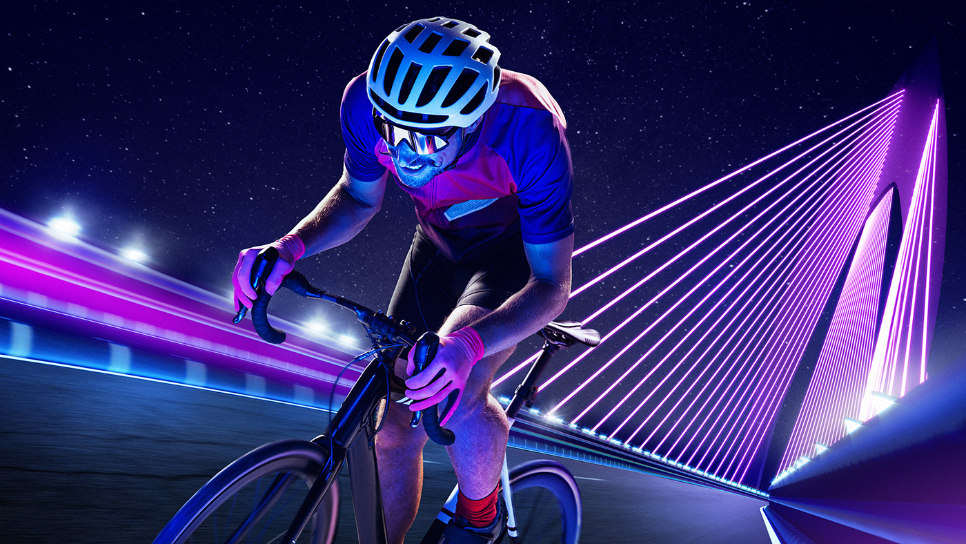3D Bicycle Bike CGI Cyberpunk cycles Cycling Render sport visualization
