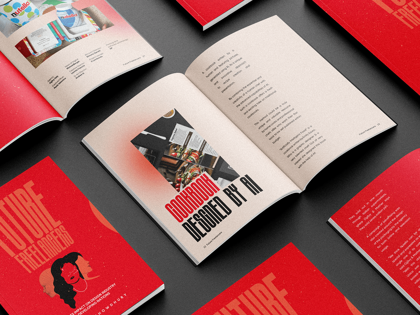 artificial intelligence book book cover book design editorial design  Layout magazine print publication design typography  