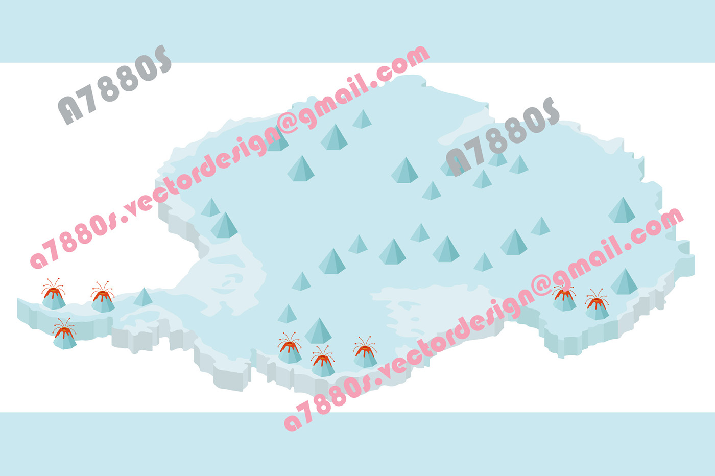 antarctica south pole Isometric vector ILLUSTRATION  infographic animal Geography Ocean penguin