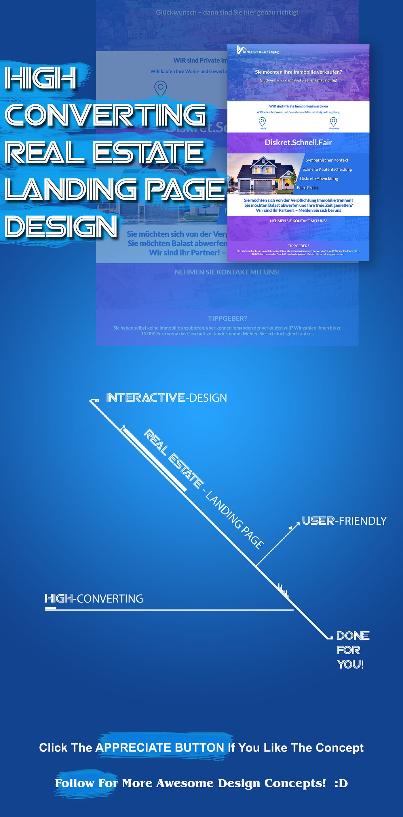 real estate landing page Web Design  mohammad ali nijhoom nijhoom graphic design  Mockup perspective mockup Web Template Web designer