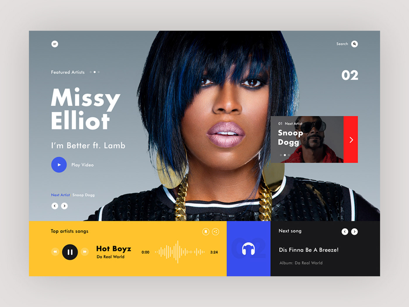 Mondrianizm typography   clean Layout modern Fashion  fitness UI dribbble Collection