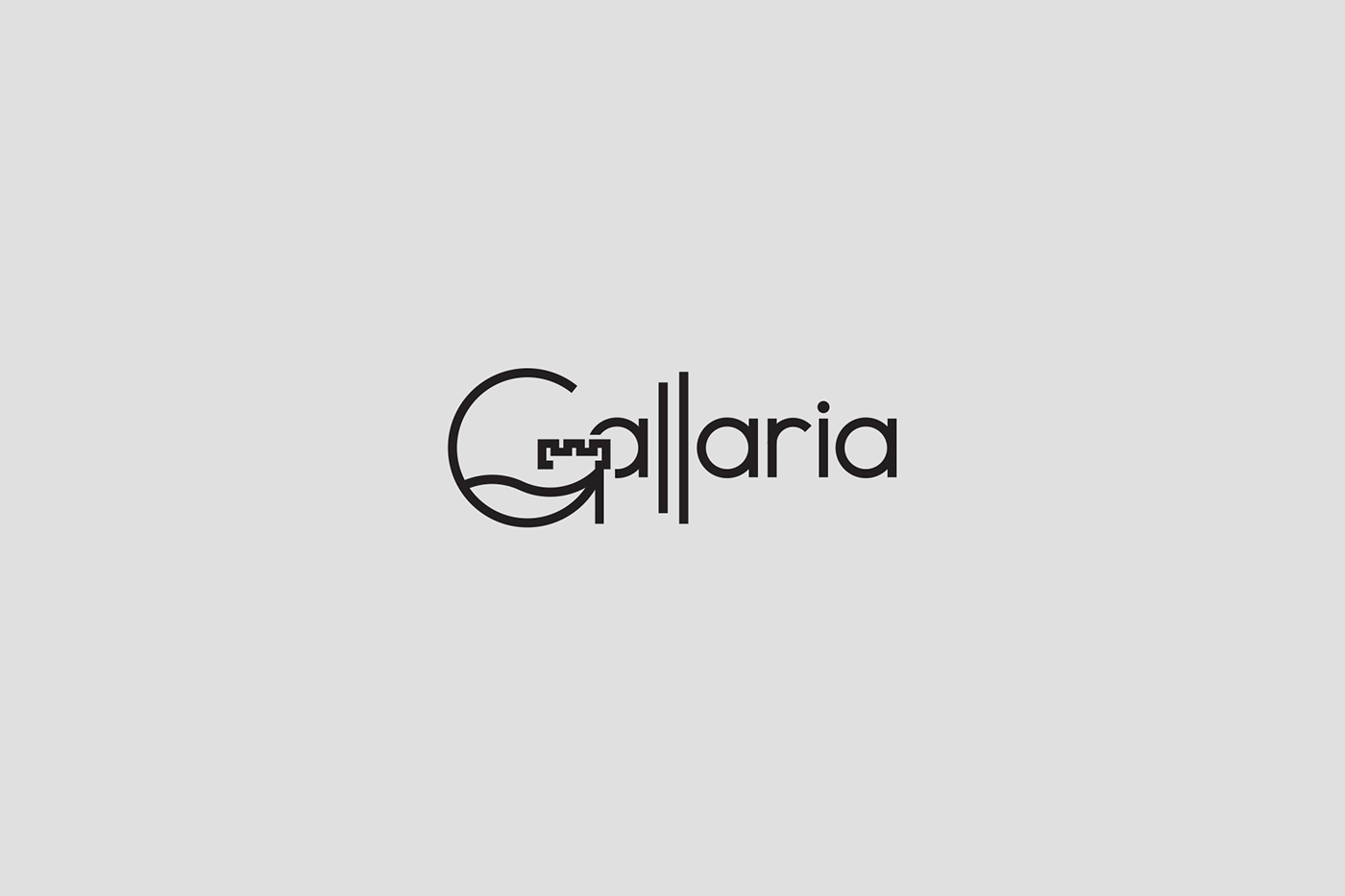 Gallaria logo design ILLUSTRATION  cursordesign summer Castle wave brand