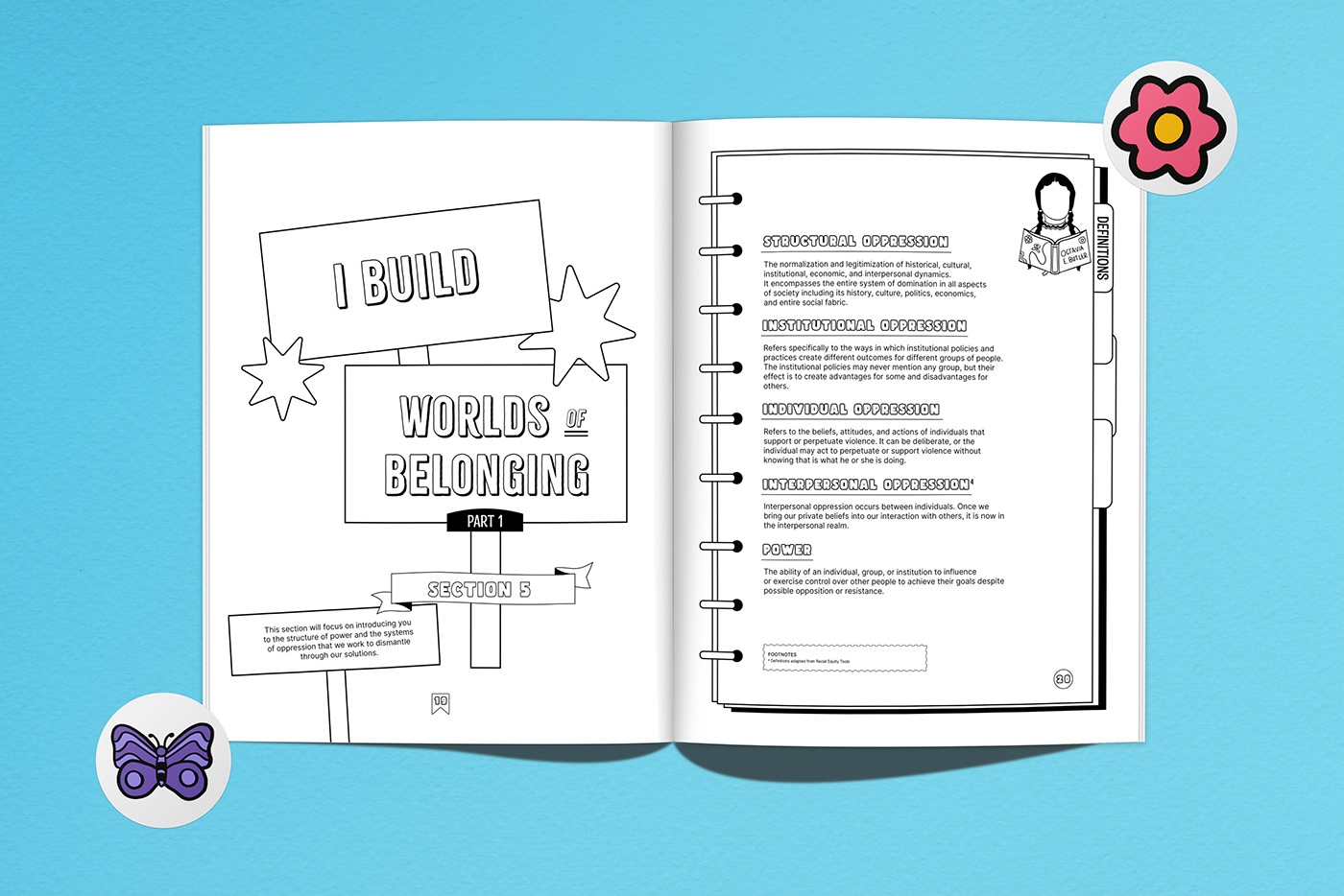 ILLUSTRATION  graphic design  workbook activity book publication design book design print book Youth Book teen illustration