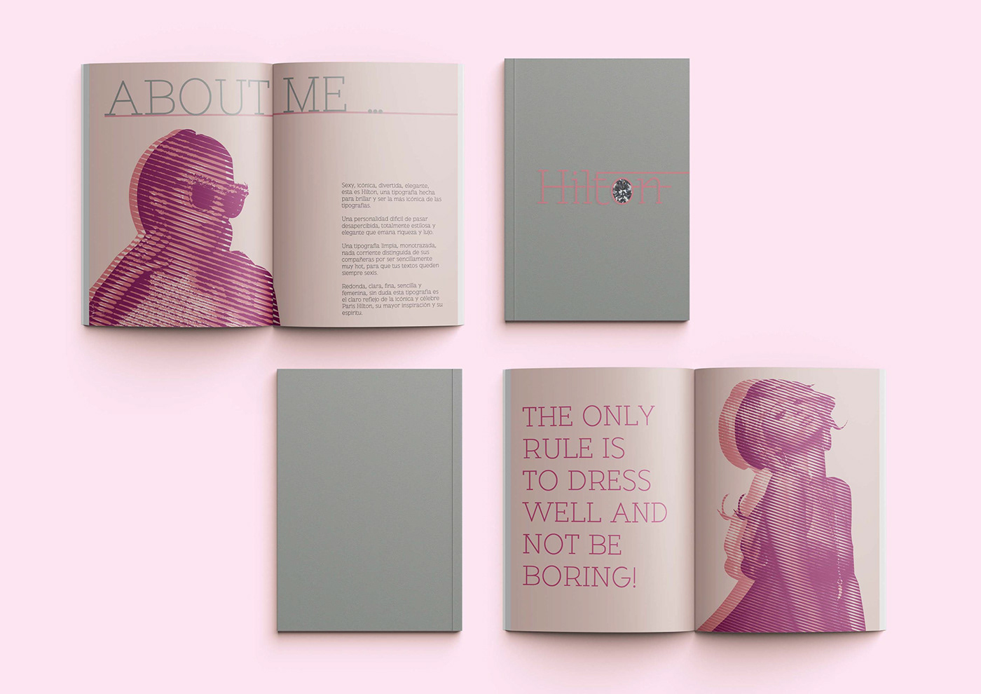 arte design diseño Paris Hilton pink rosa tipografia typography  