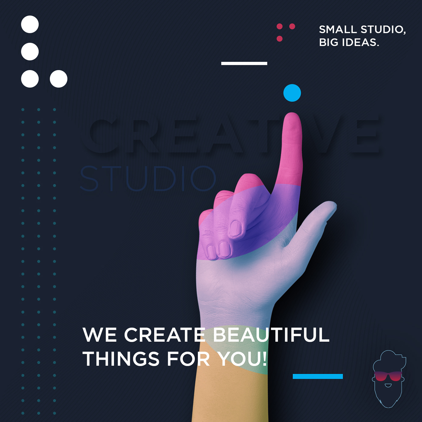 brand branding  studio Icon design graphic agency malta bearded promo