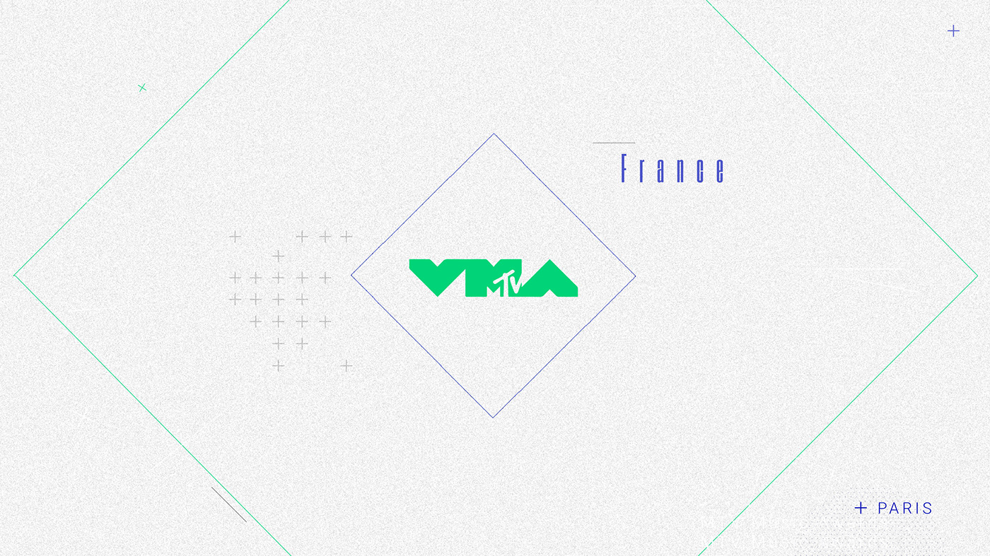 animation  bleu generic graphisme identity motion Mtv MTV VMA's tv