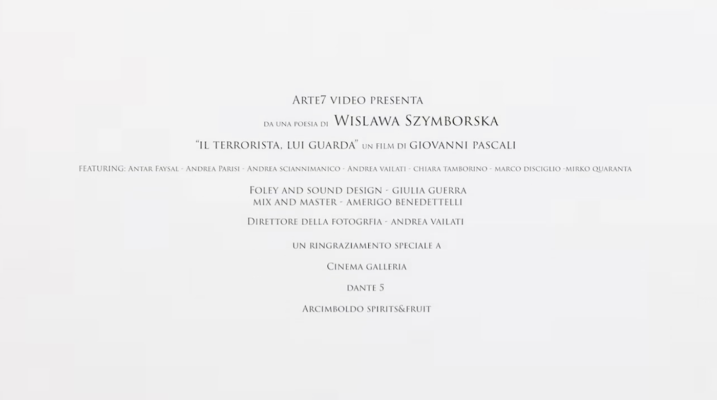 cortometraggio poesia shortfilm Szymborska videopoesía videopoetry
