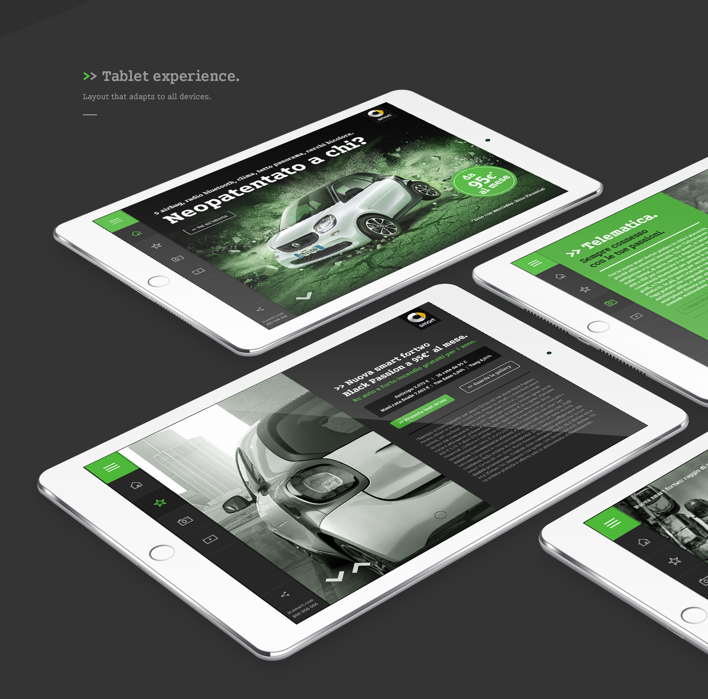 app design tablet graphic digital Smart Website UI ux mobile Responsive grid art automotive   Web