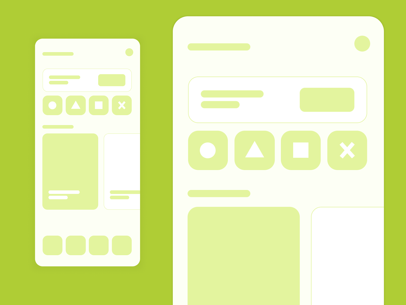 Mobile app ux wireframe