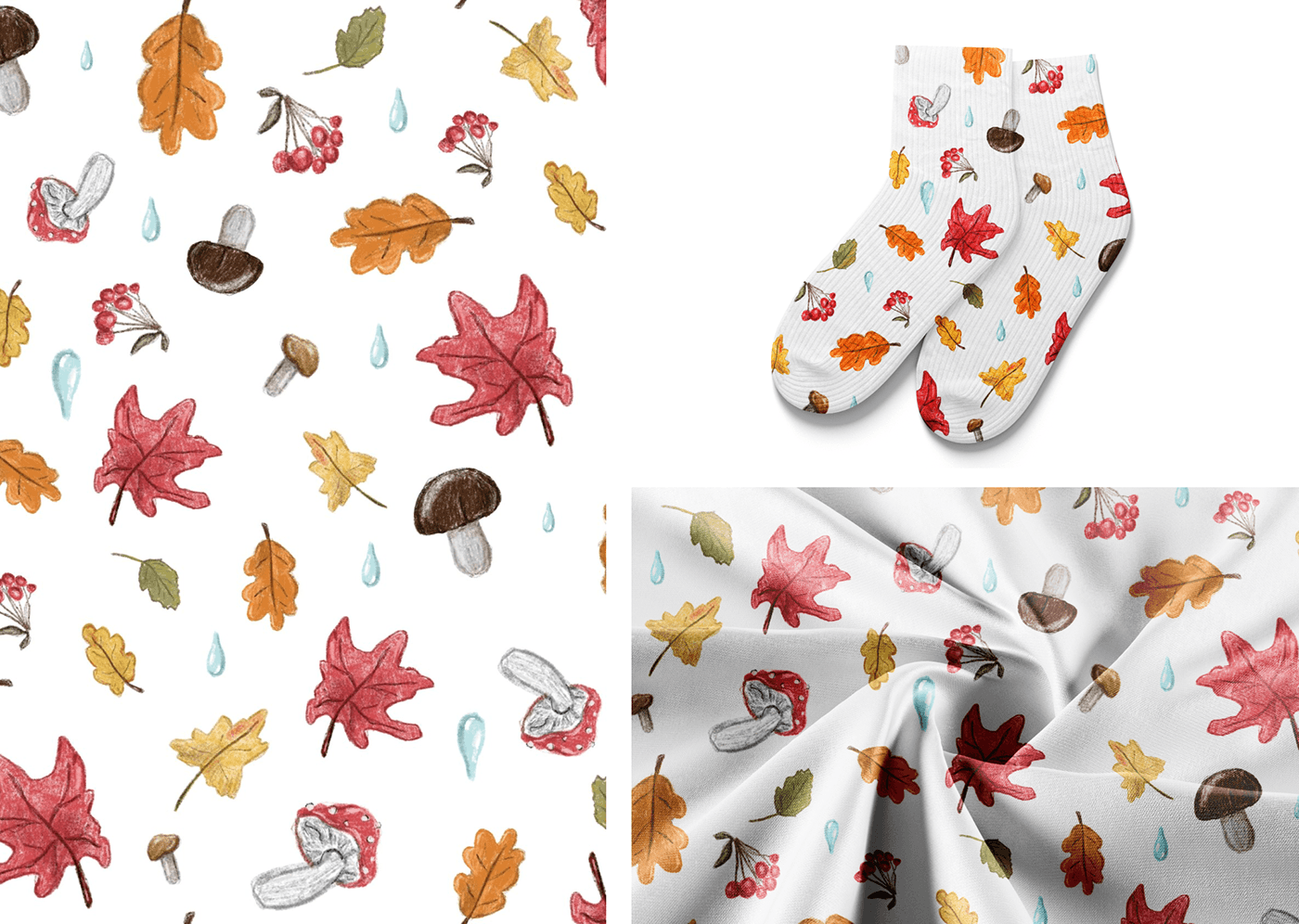 designpattern pattern design  textile print Fall pumpkin pumpkin illustration autumn autumn illustration autumn pattern