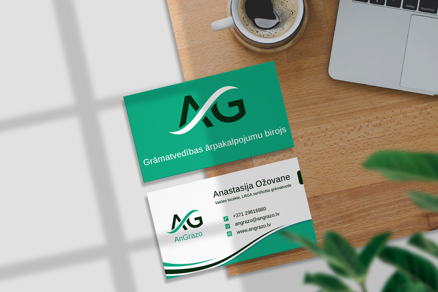 accounting business business card design finance flyer green logo Logo Design visual identity