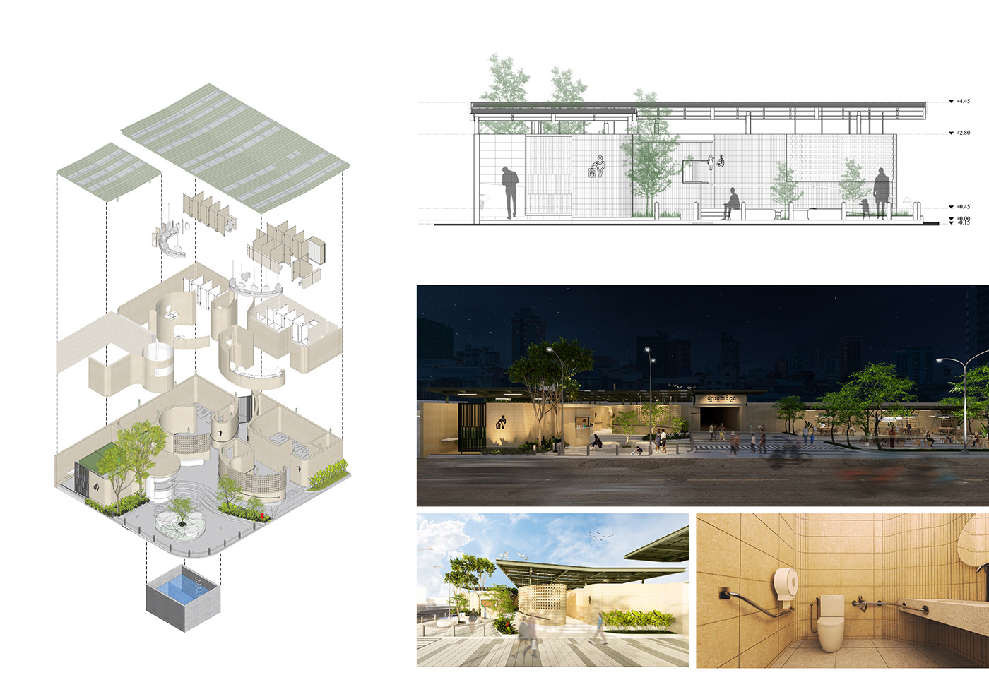 public toilet architecture visualization phnom penh Cambodia reimagined art contest winner Competetion