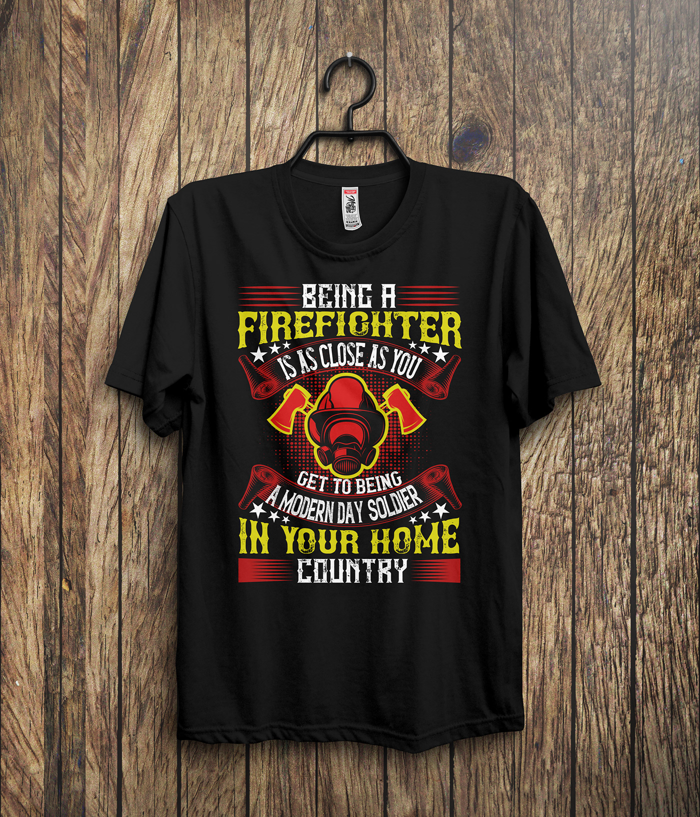 Firefighter t-shirt Tshirt Design typography   Graphic Designer fireworks firefighters vector FIREMAN T SHIRT new tshirt design