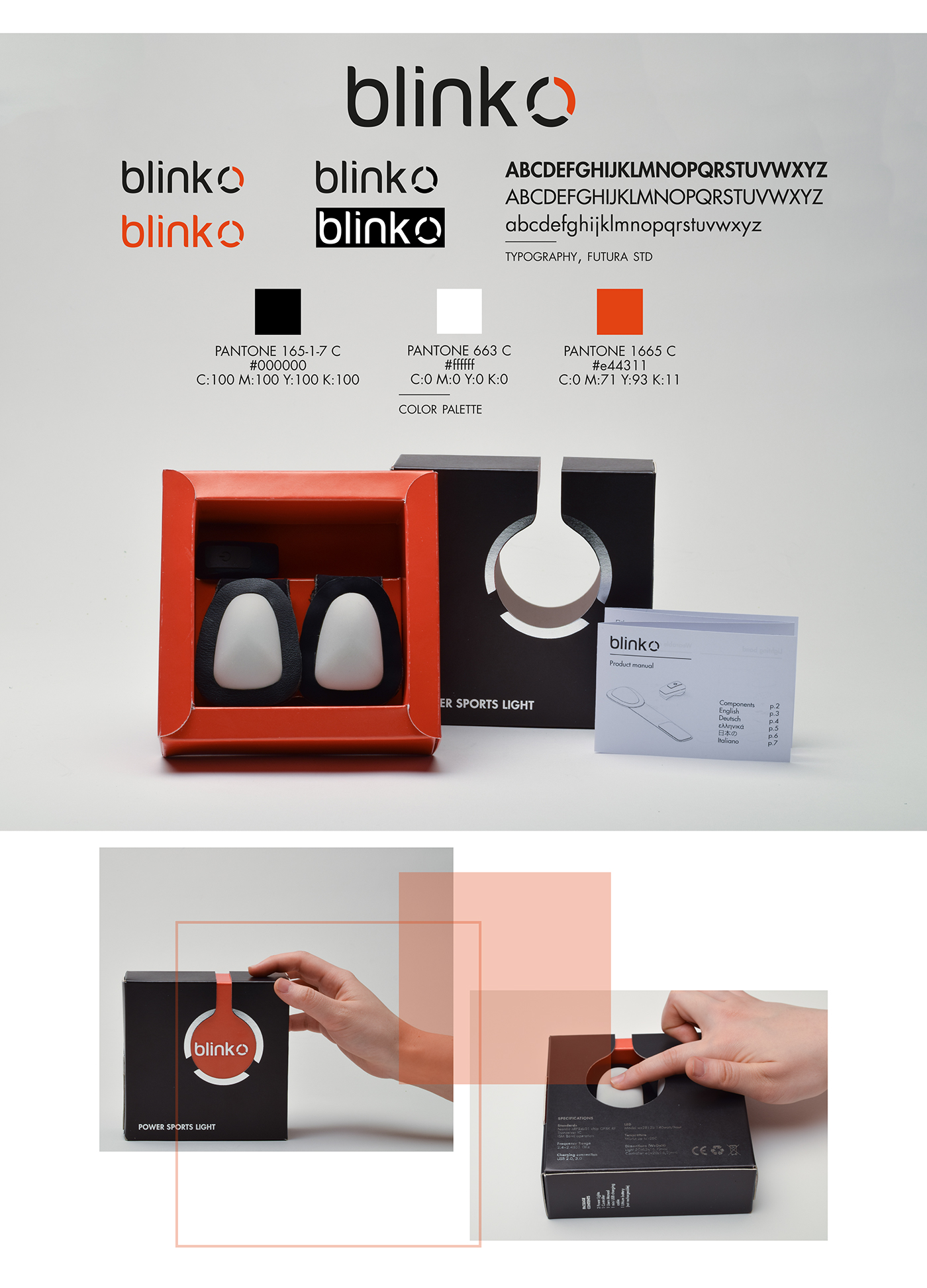 running light training ux branding  wearable light wearable device product design  Service design Arduino