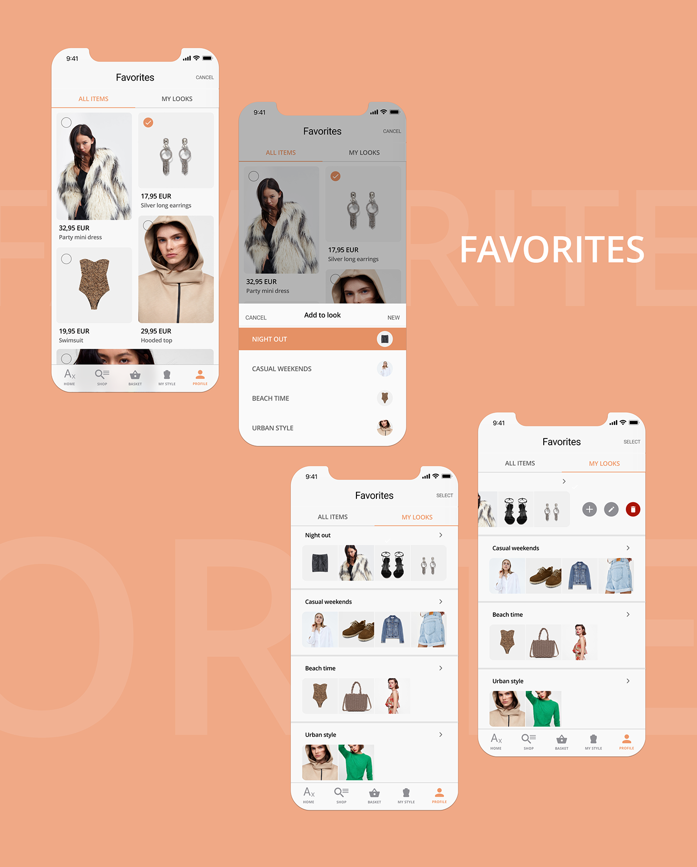 app ux UI Web Design  tinder Fashion  sketch Ecommerce iPhone x