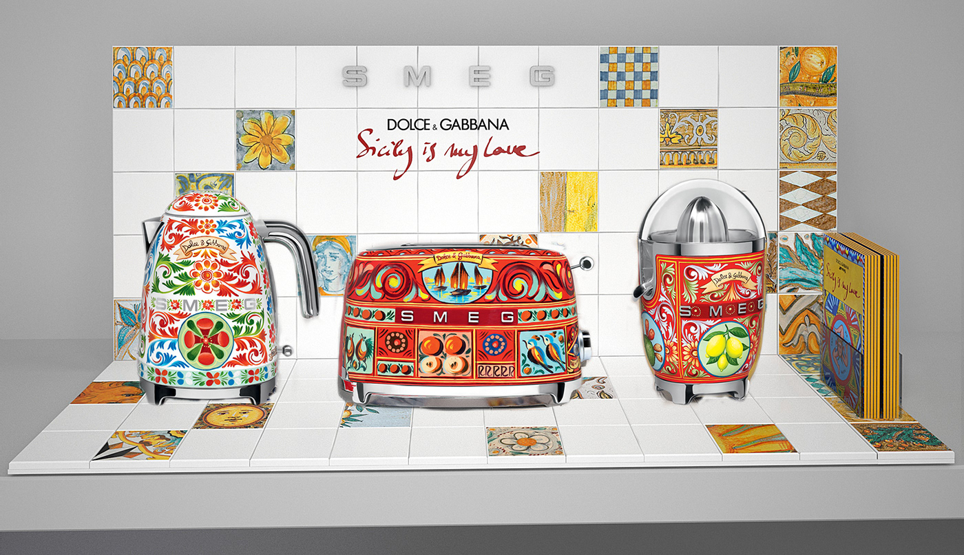 #retail design #exhibition design #smeg Dolce&Gabbana EXHIBIT DESIGN exhibition stand