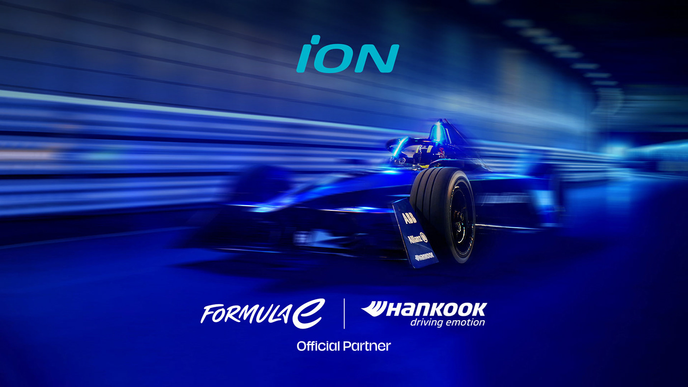J-EIGHT formula e Hankook Tire Isometric line illustration ION Gen3 flat design