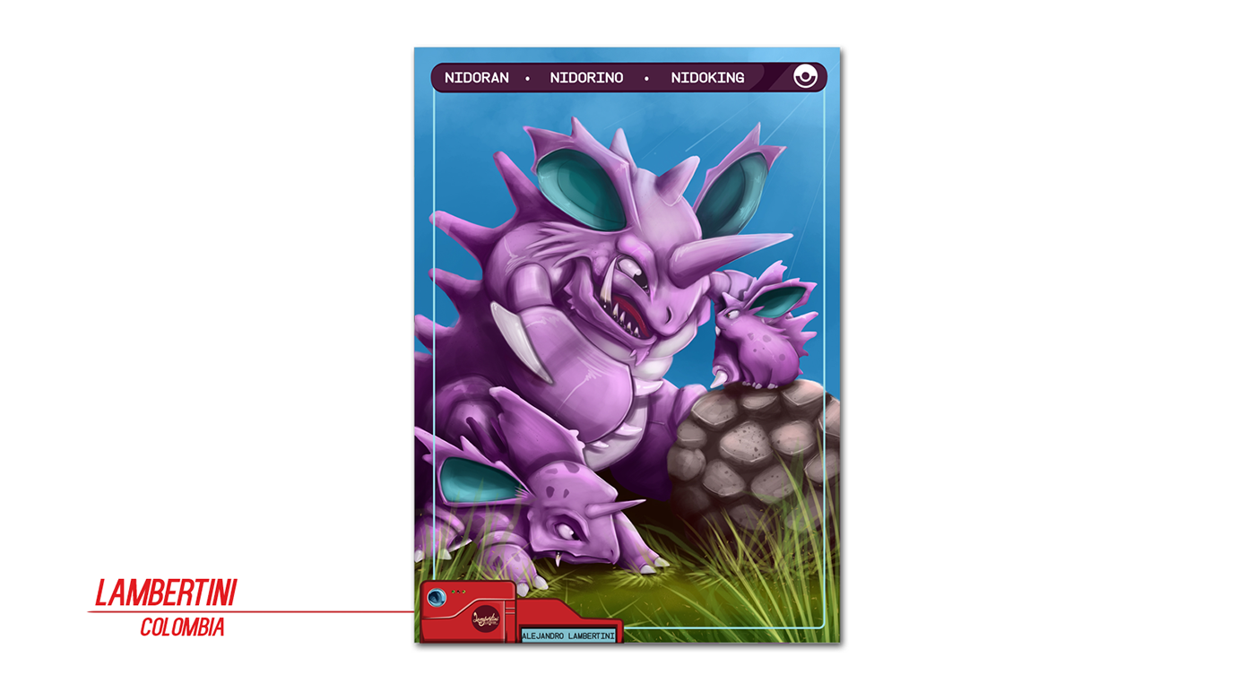 Pokemon PokemonGO illustrators concept ILLUSTRATION  color cards proyects