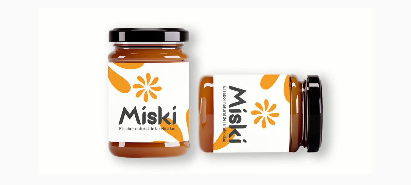 design brand identity Logo Design branding  miel honey dulces Flores