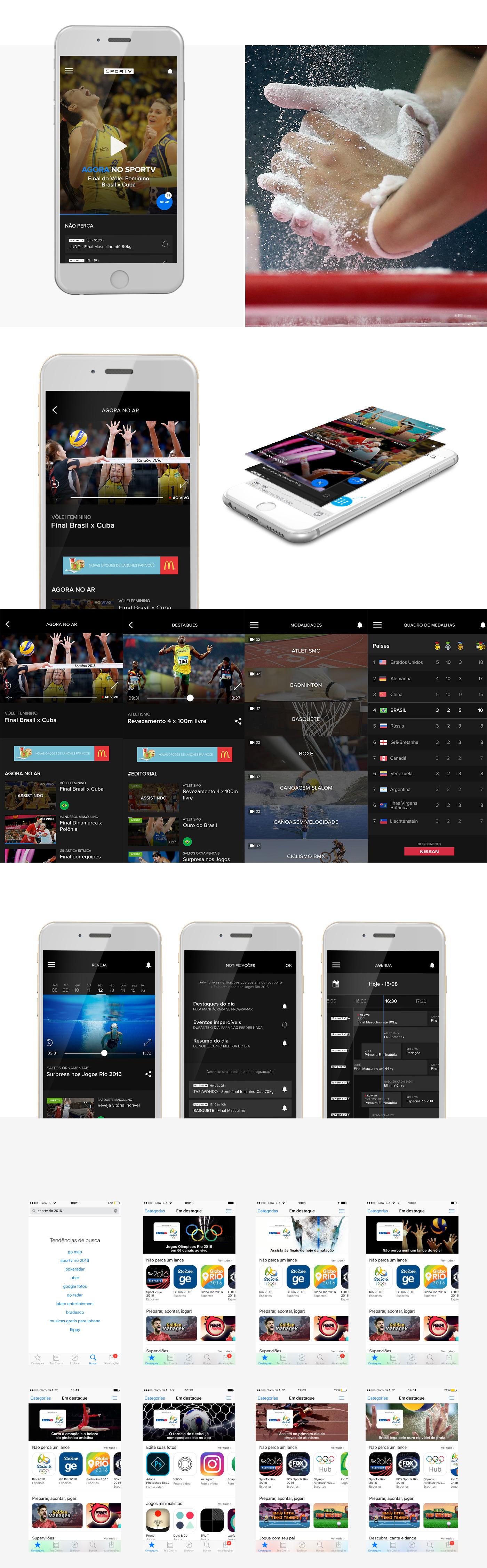 Olympic Games rio 2016 Olympic Games Rio design app design app ui UI ux