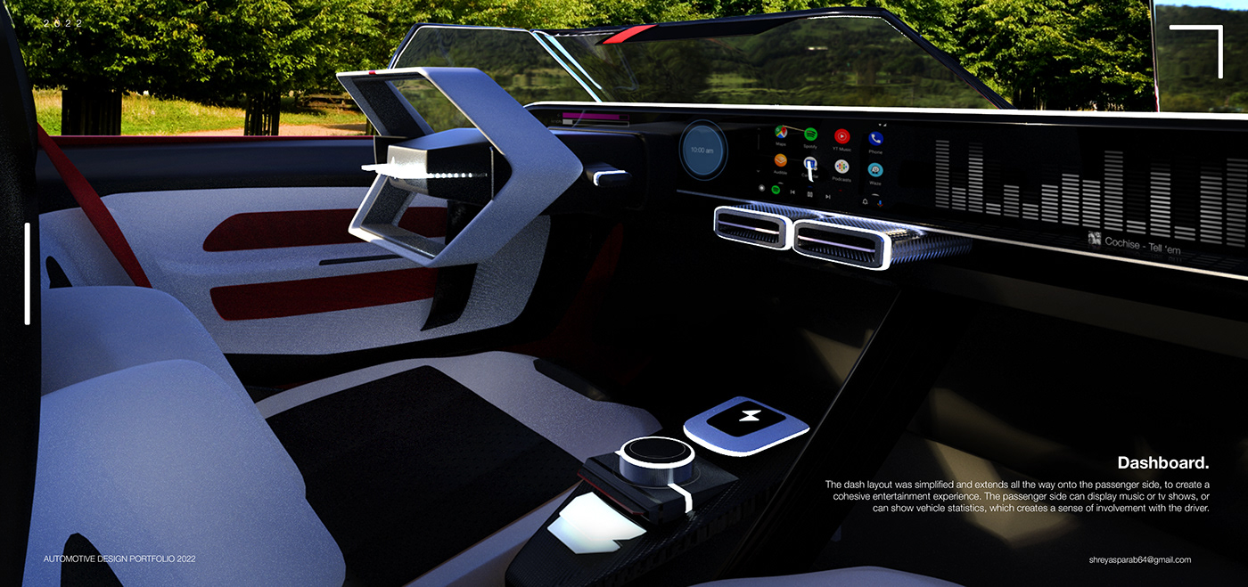 3D Automotive design blender cardesign industrialdesign mobility portfolio Render visualization interior design 