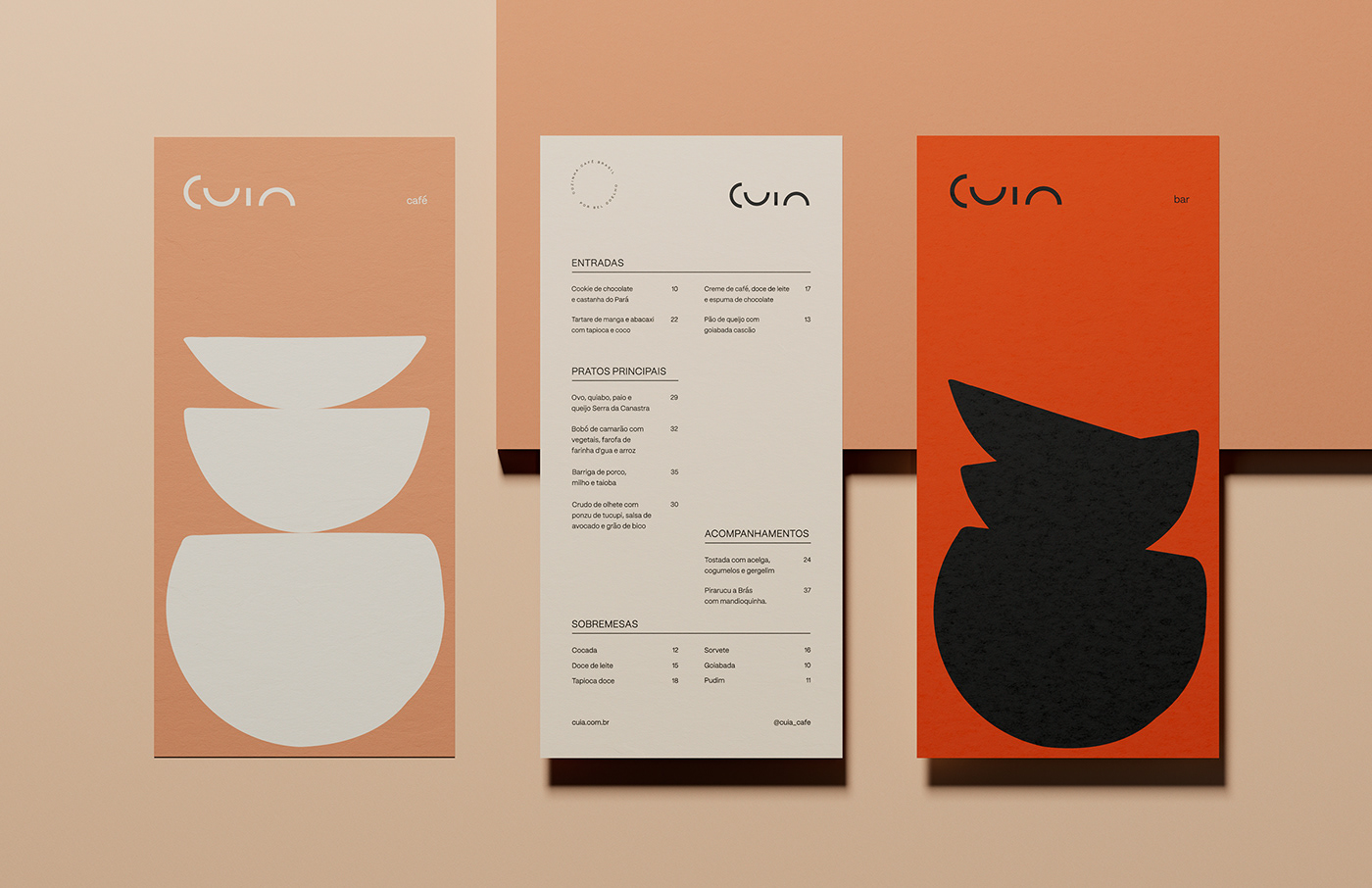 cuia design Food  identity menu restaurant