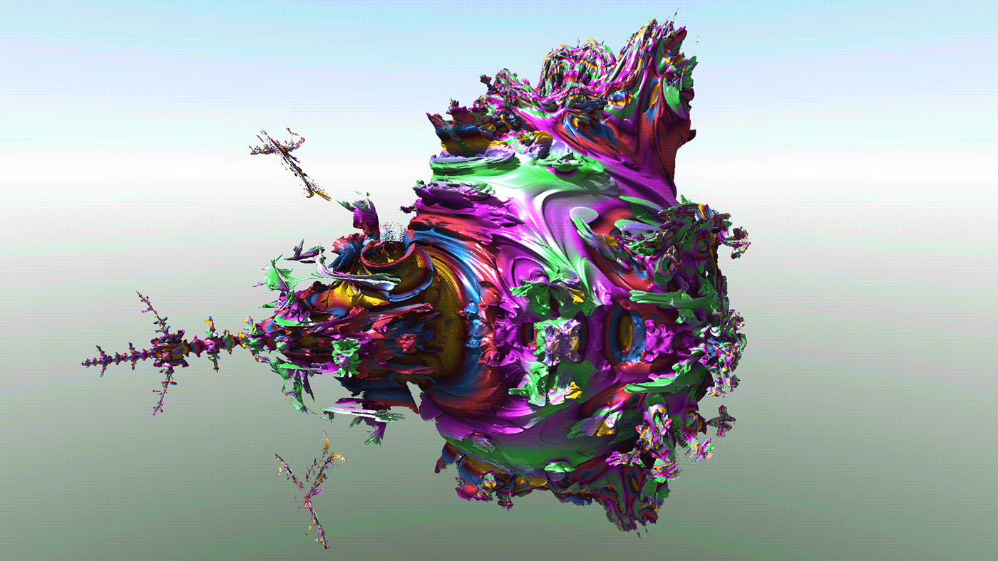 3D abstract artwork Digital Art  fractals geometry mathematics pattern science sculpture
