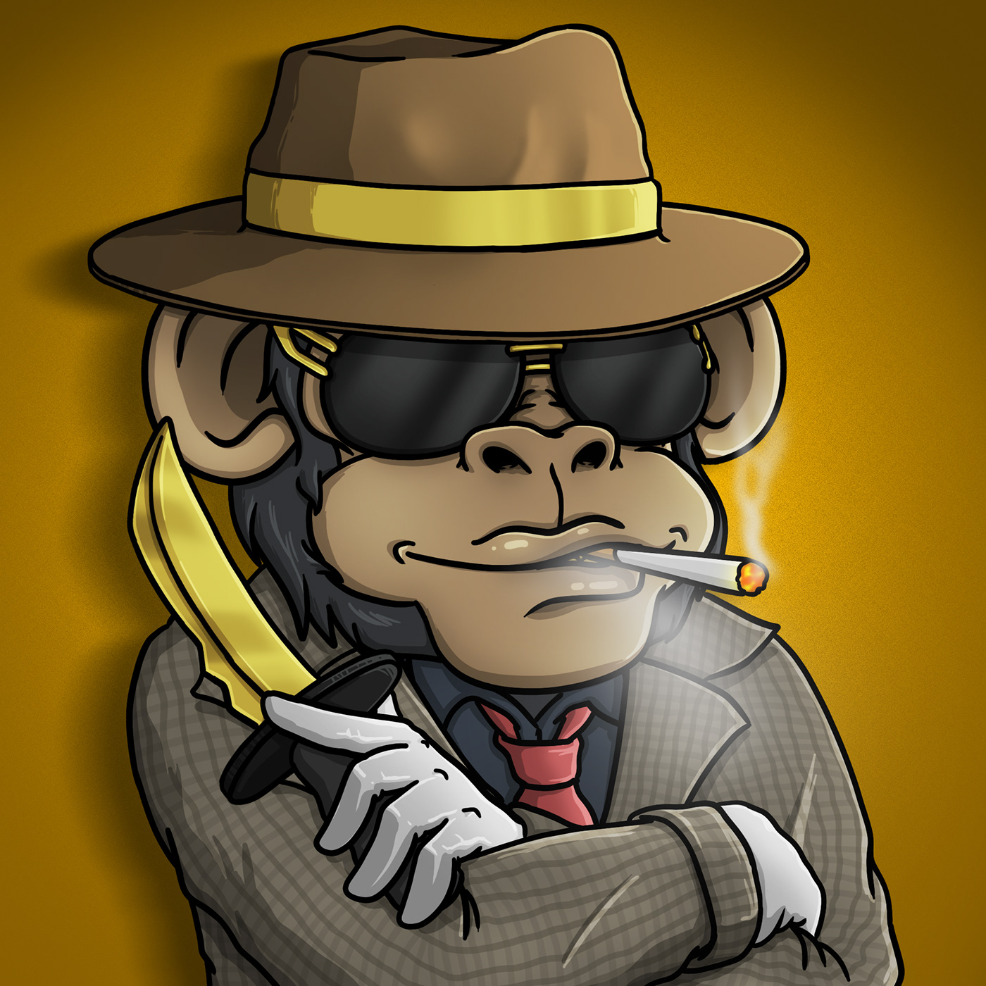 ape Character design  cryptoart Digital Art  digital illustration nft nft art nftart nftartist NFTS