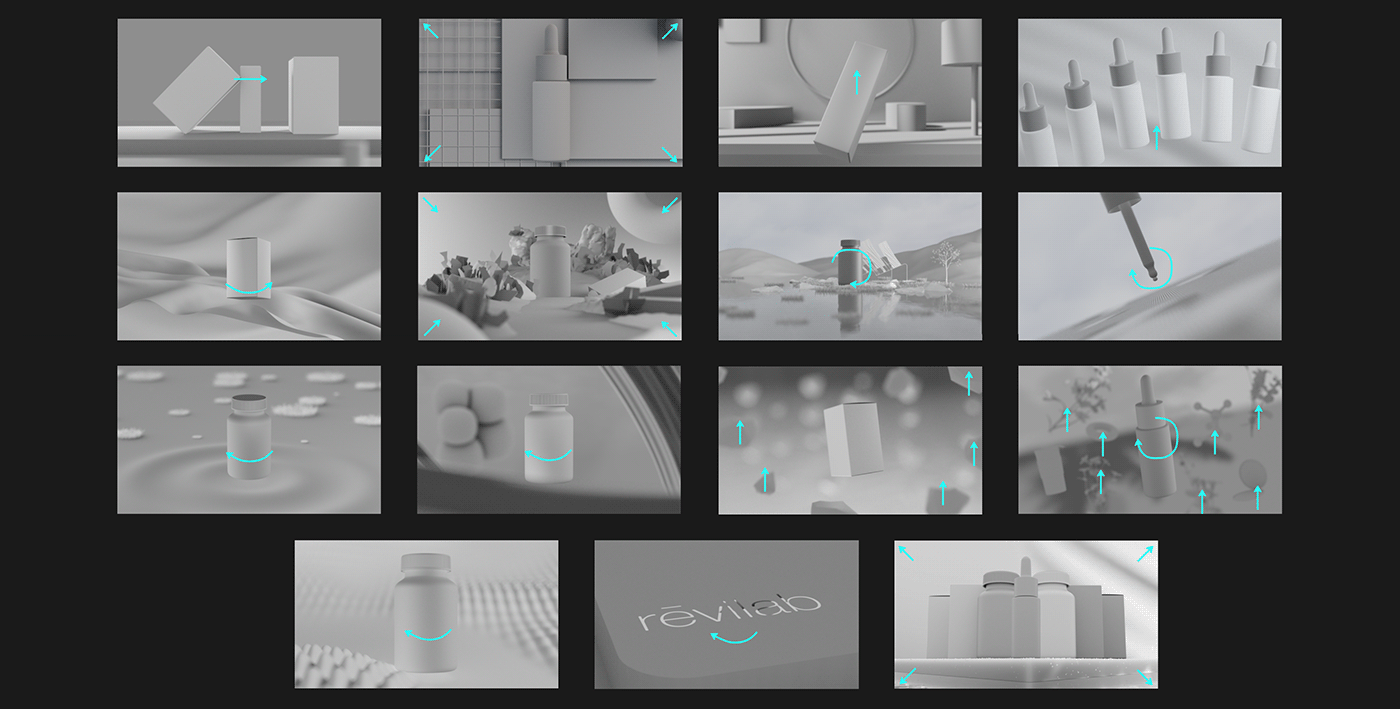 3d animation cinema 4d Cosmetic digital illustration elements collagen landscapes redshift Underwater Scene