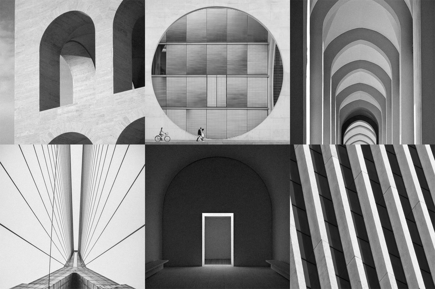 architecture branding  logo simplicity geometric White black Photography  Web Design  grid