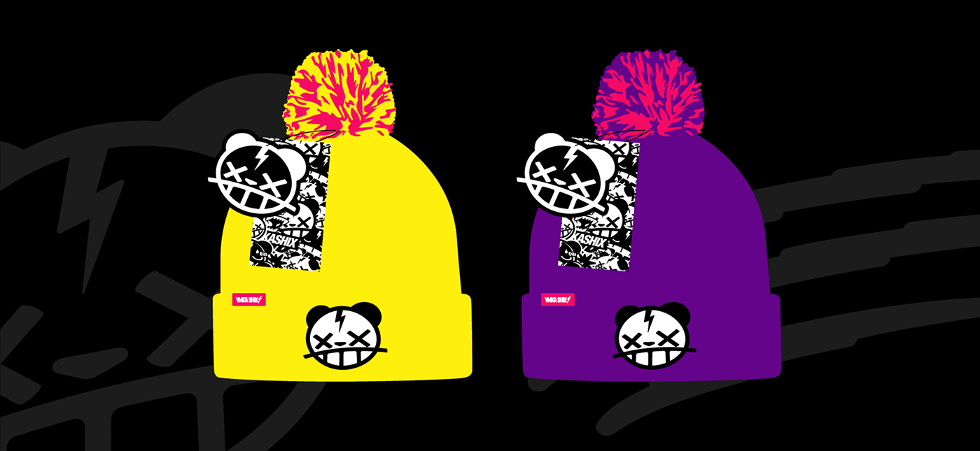 skateboards beanies logo mgng Panda  stickers bear hiphop ymkashix Clothing
