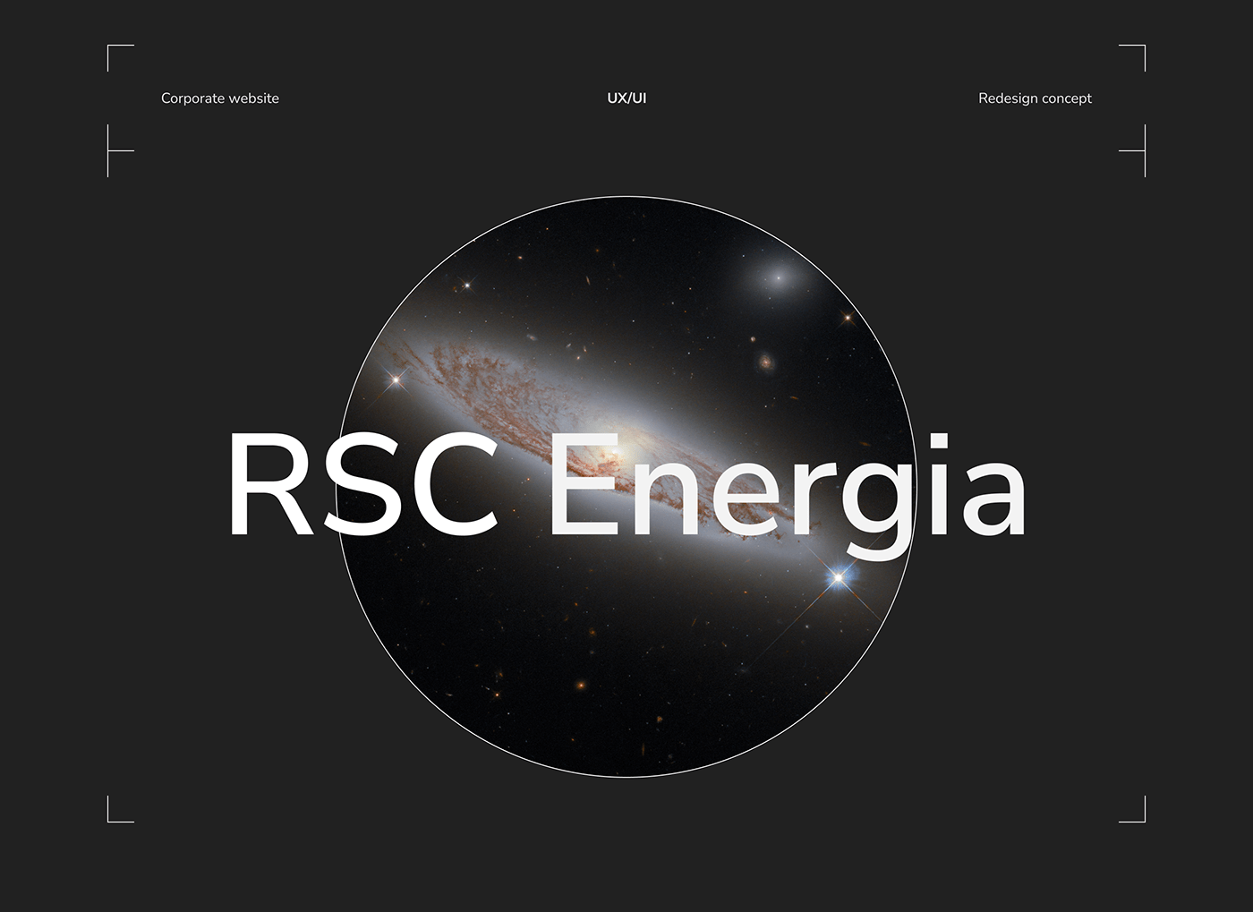 corporate redesign UI ux Website RSC Energia Space 