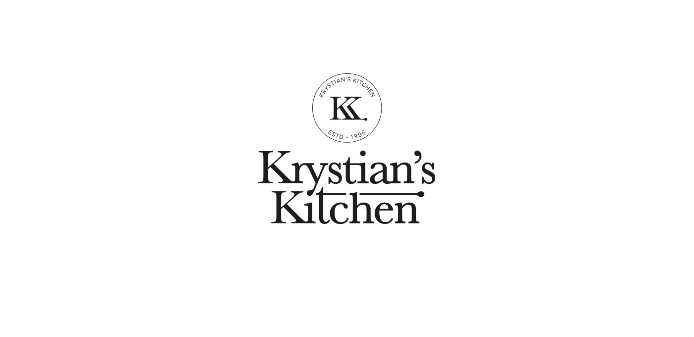 Adobe Portfolio kitchen Krystian's cooking monogram KK restaurant