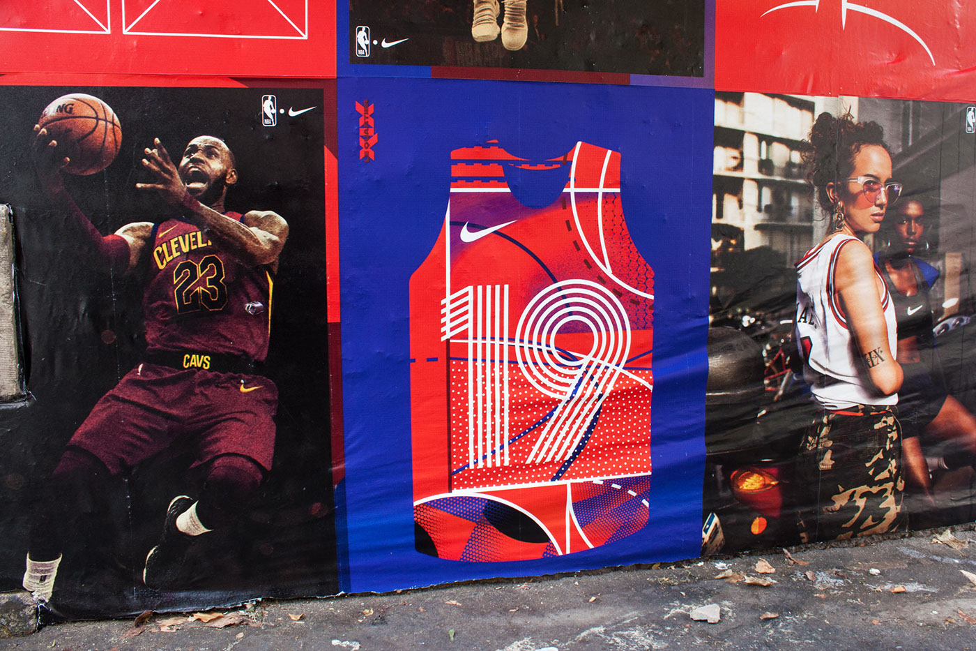 poster Nike colorful sports sport basketball pattern