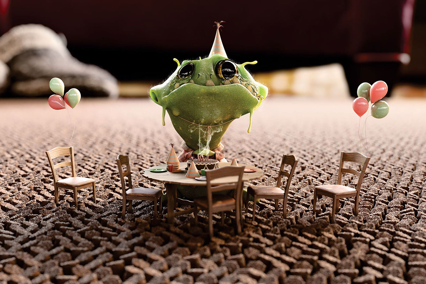 3D monster frog ILLUSTRATION  Digital Art  Character design 