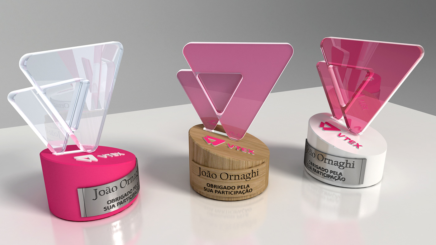 3D Caixa fundo infinito Mockup papelão presente troféu