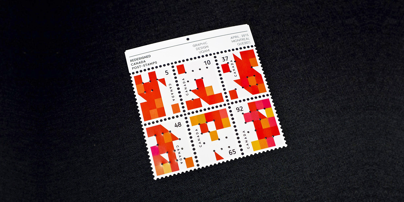 stamps Canada graphic design UQAM