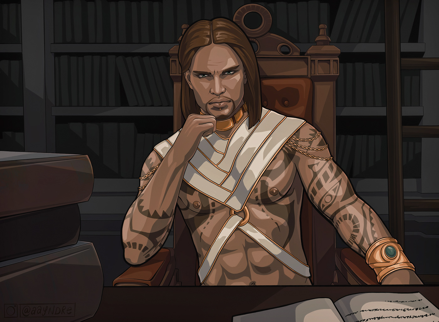Conan: Stygian scholar. Commission for Ankhareth on Conan Exiles: The Exiled RPvP server
